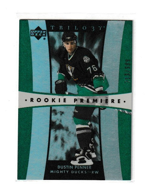 2005-06 Upper Deck Trilogy Rookie Premieres #221 Dustin Penner