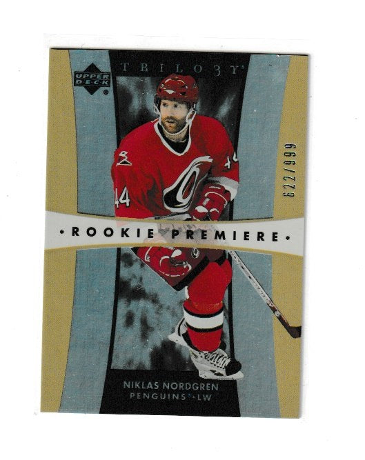 2005-06 Upper Deck Trilogy Rookie Premieres #235 Niklas Nordgren