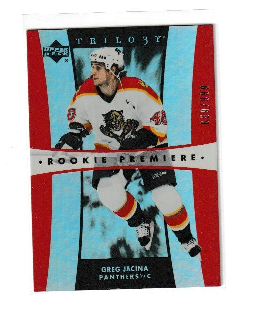 2005-06 Upper Deck Trilogy Rookie Premieres #260 Greg Jacina