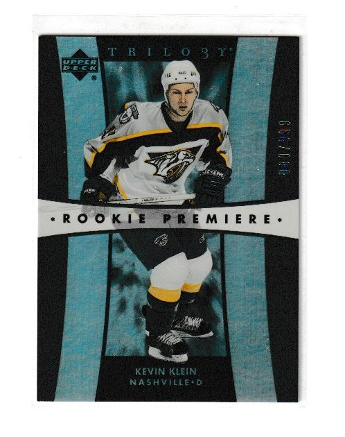 2005-06 Upper Deck Trilogy Rookie Premieres #275 Kevin Klein