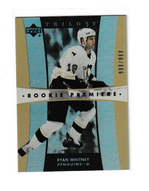 2005-06 Upper Deck Trilogy Rookie Premieres #292 Ryan Whitney