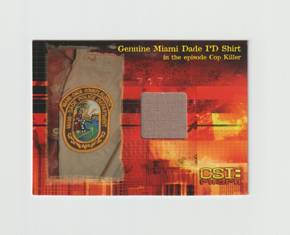 2005 CSI Miami Series 2 Costumes S3 #CSIMS3-C2 Miami Dade PD Shirt