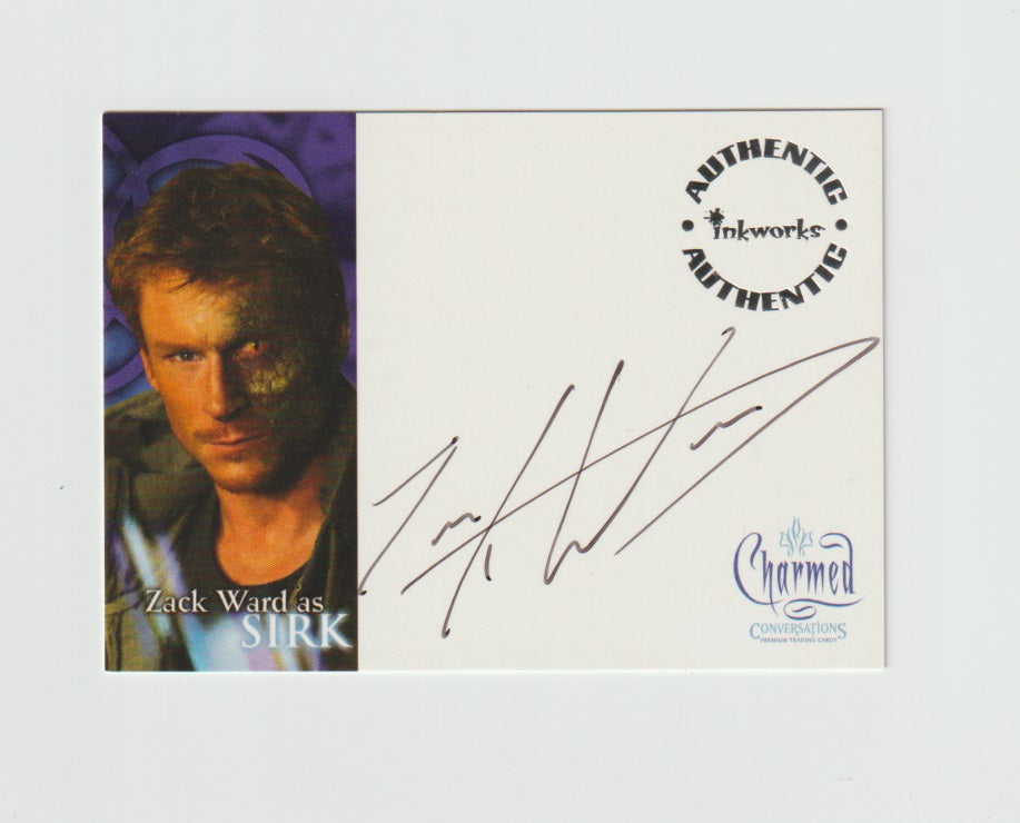 2005 Charmed Conversations Autographs #A-9 Zack Ward as Sirk