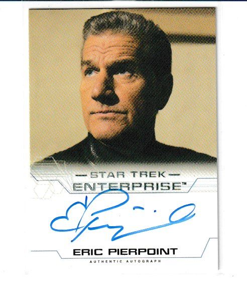 2005 Star Trek Enterprise S4 Eric Pierpoint as Harris Autograph