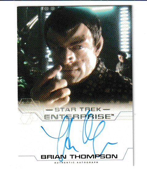 2005 Star Trek Enterprise S4 Brian Thompson as Valdore Autograph