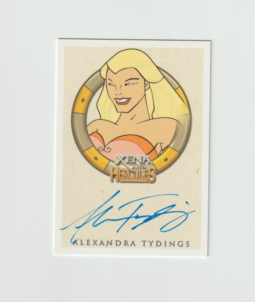 2005 Xena and Hercules Animated Movie Autographs Alexandra Tydings as Animated Aphrodite