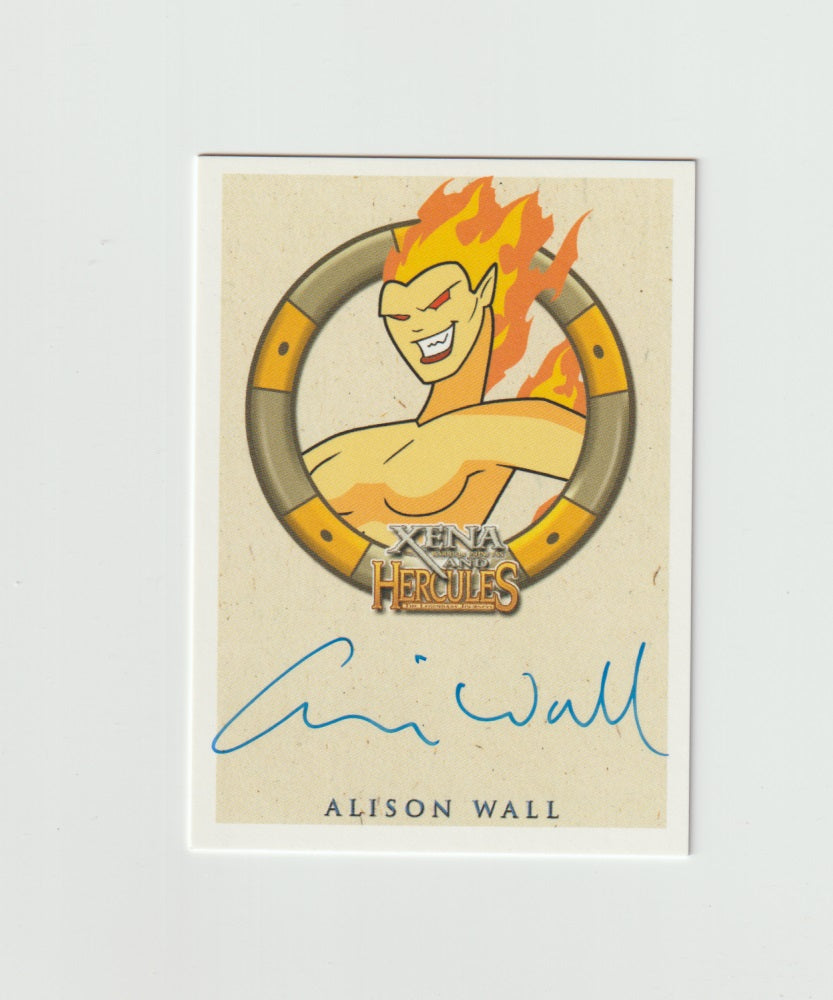 2005 Xena and Hercules Animated Movie Autographs Alison Wall as Voice of Mnemosyne