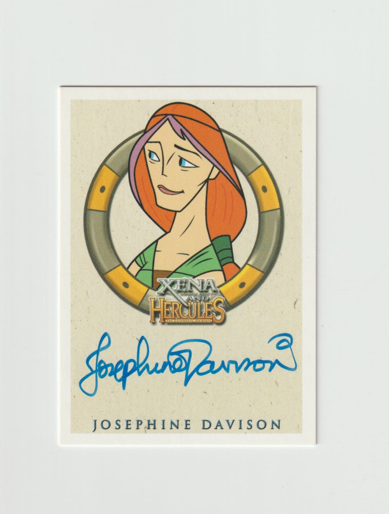 2005 Xena and Hercules Animated Movie  Autographs Josephine Davison as Voice of Alcmene