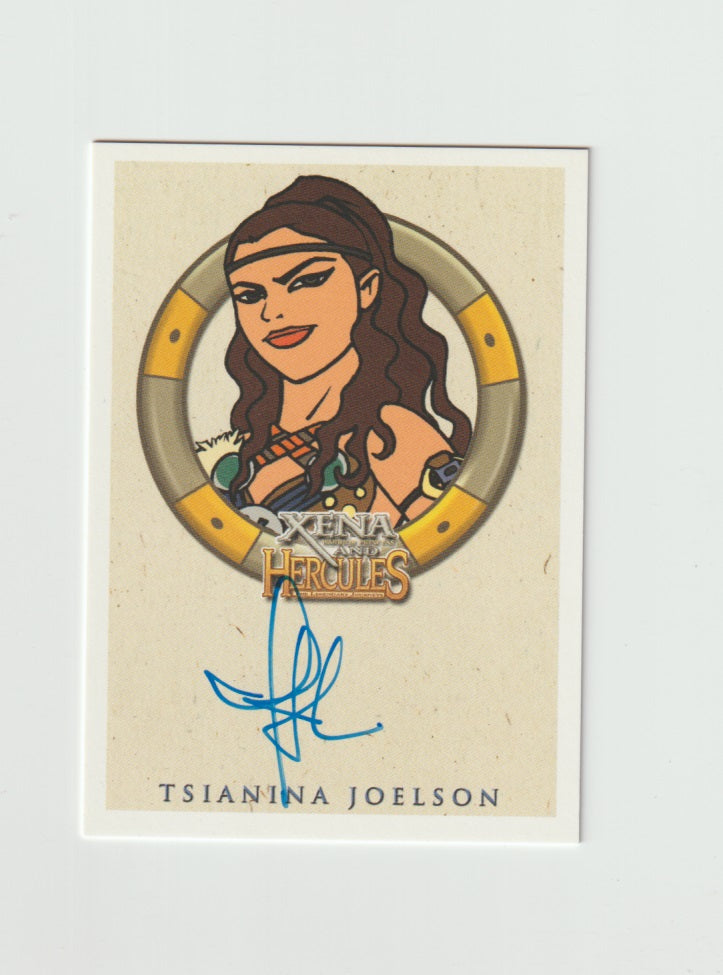 2005 Xena and Hercules Animated Movie Autographs Tsianina Joelson as Animated Varia