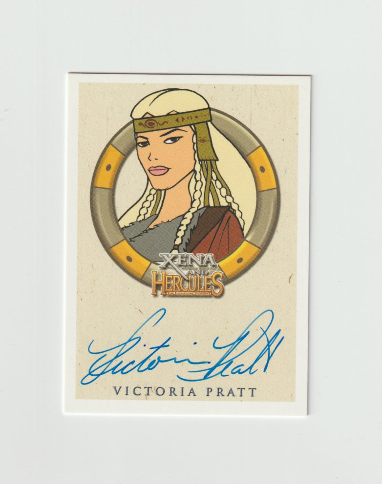 2005 Xena and Hercules Animated Movie Autographs Victoria Pratt as Animated Cyane