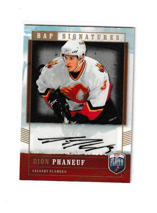 2006-07 Be A Player Signatures #DP Dion Phaneuf