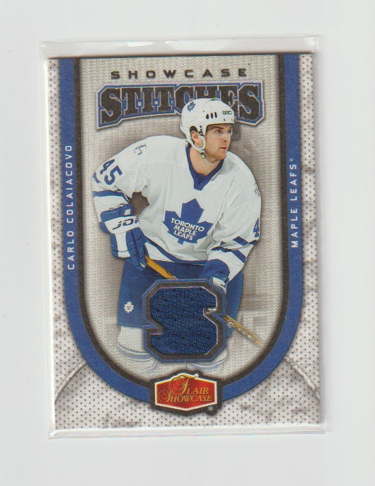 2006-07 Flair Showcase Stitches #SS-CA Carlo Colaiacovo