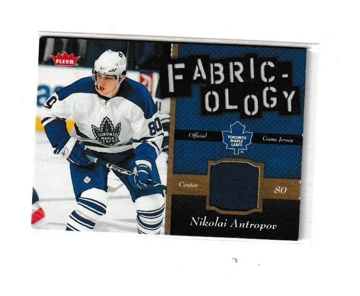 2006-07 Fleer Fabricology #F-NA Nik Antropov