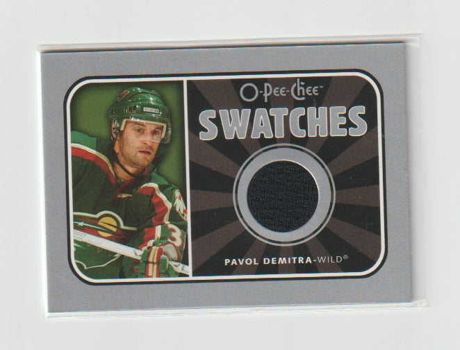 2006-07 O-Pee-Chee Swatches #S-DE Pavol Demitra