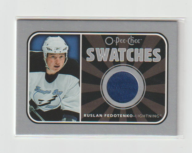 2006-07 O-Pee-Chee Swatches #S-RF Ruslan Fedotenko