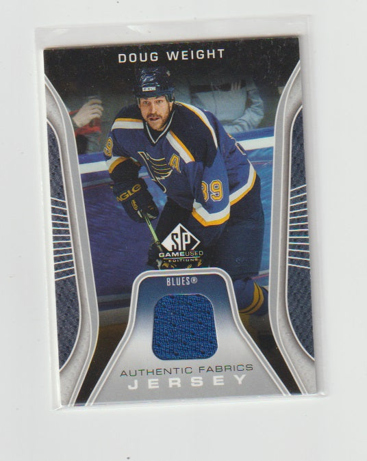 2006-07 SP Game Used Authentic Fabrics #AF-DW Doug Weight