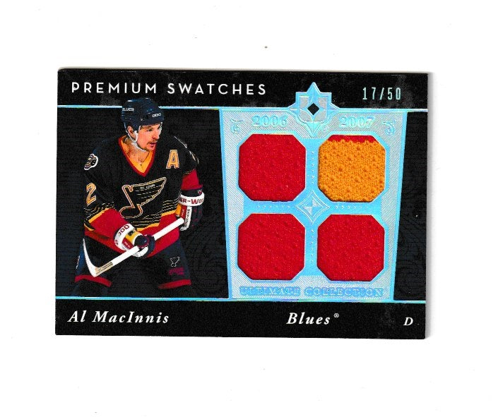 2006-07 Ultimate Collection Premium Swatches #PS-AM Al MacInnis