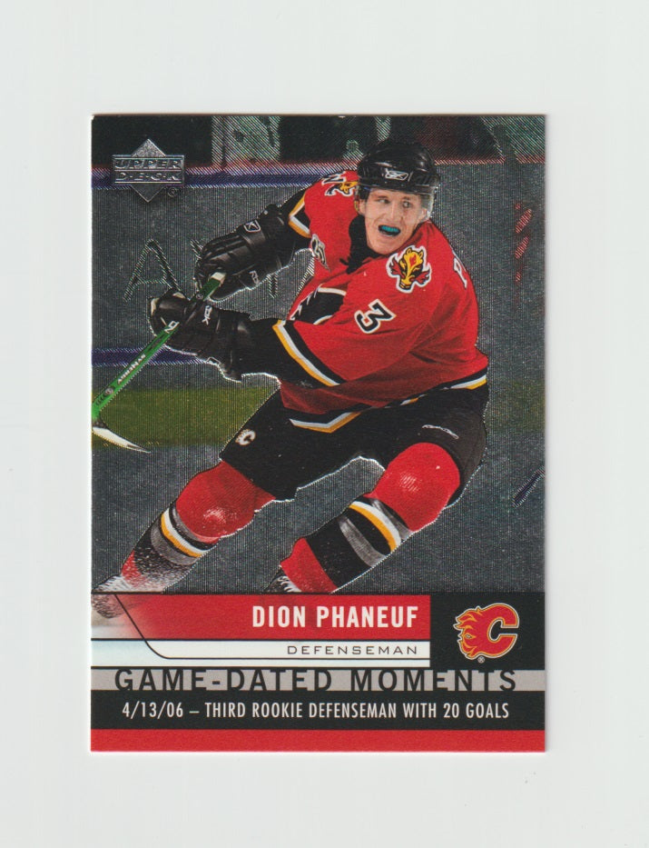 2006-07 Upper Deck Game Dated Moments #GD4 Dion Phaneuf