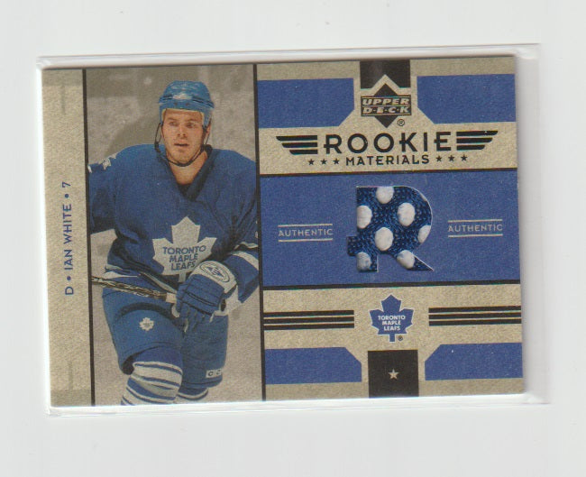2006-07 Upper Deck Rookie Materials #RM-IW Ian White
