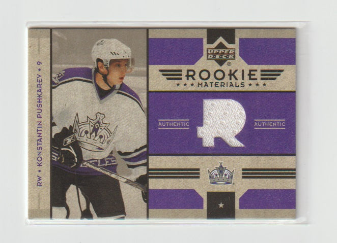 2006-07 Upper Deck Rookie Materials #RM-KP Konstantin Pushkarev