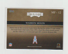 Load image into Gallery viewer, 2006 Absolute Memorabilia Marks of Fame Gold #MF-12 Warren Moon
