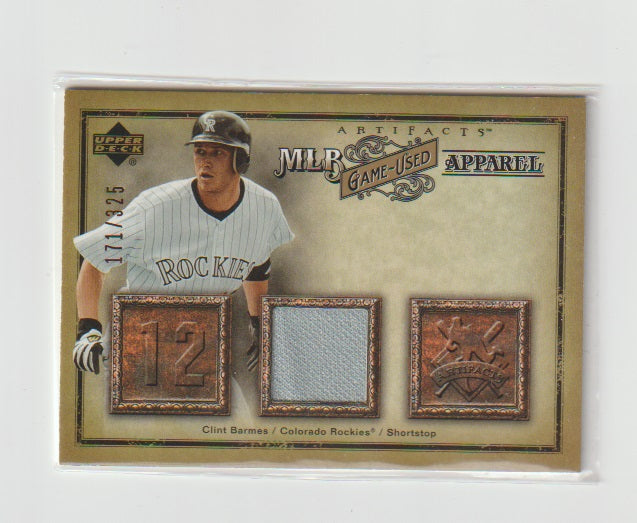 2006 Artifacts MLB Game Used Apparel #MLB-BA Clint Barnes