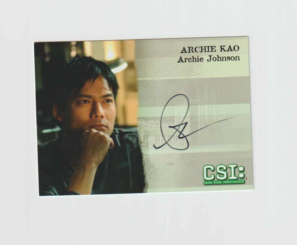 2006 CSI Series 3 Autographs #CSIV3-A8 Archie Johnson played by Archie Kao