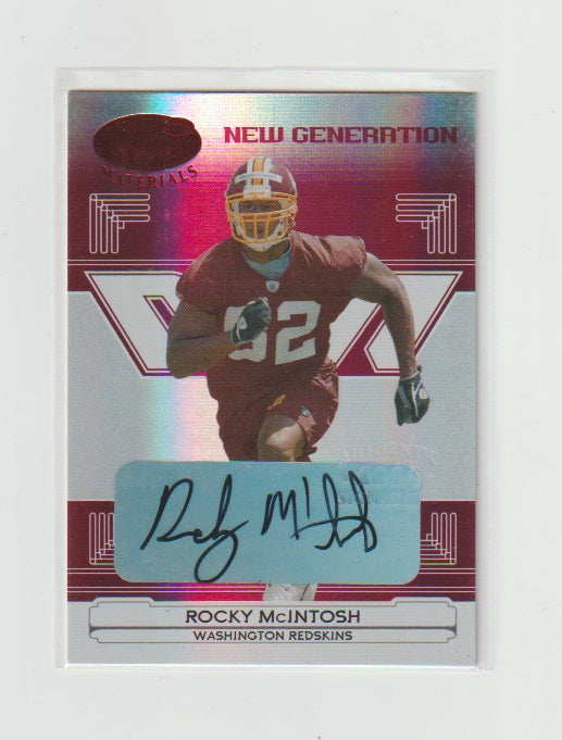 2006 Leaf Certified Materials  Mirror Red Signatures #190 Rocky McIntosh