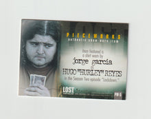 Load image into Gallery viewer, 2006 Lost Season 2 Pieceworks #PW-5 Jorge Garcia as Hugo Hurley Reyes
