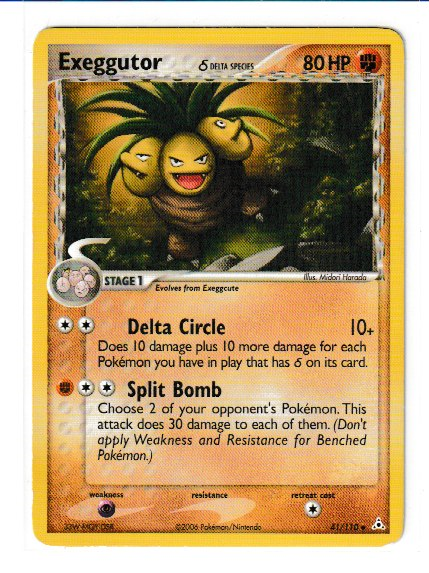 2006 EX Holon Phantoms #41 Exeggutor