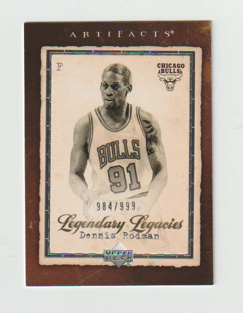 2007-08 Artifacts Legendary Legacies #166 Dennis Rodman