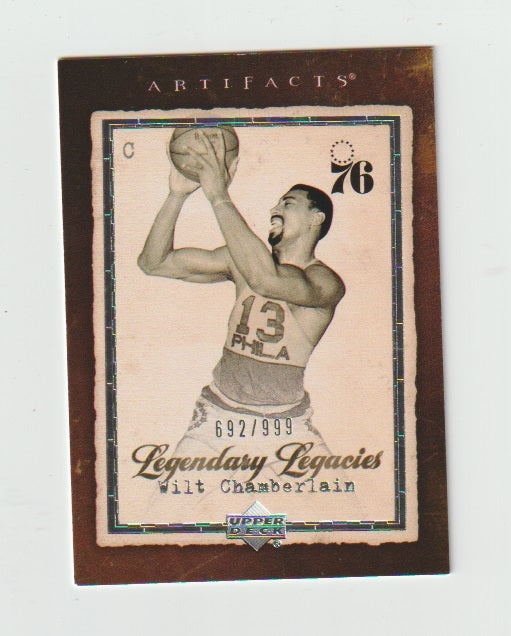 2007-08 Artifacts Legendary Legacies #200 Wilt Chamberlain