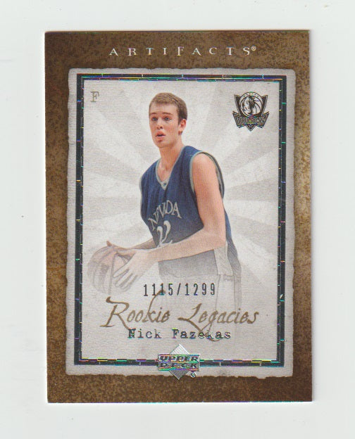 2007-08 Artifacts Rookie Legacies #132 Nick Fazekas