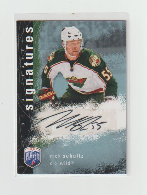 2007-08 Be A Player Signatures #S-NS Nick Schultz