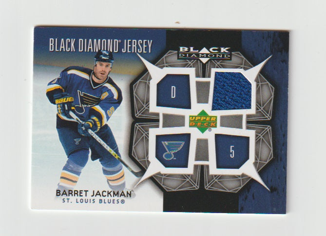 2007-08 Black Diamond Jerseys #BDJ-BJ Barret Jackman