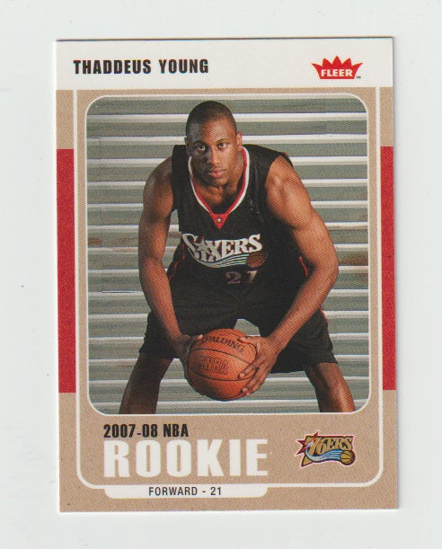 2007-08 Fleer Glossy #234 Thaddeus Young