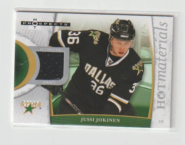 2007-08 Hot Prospects Hot Materials #HM-JO Jussi Jokinen