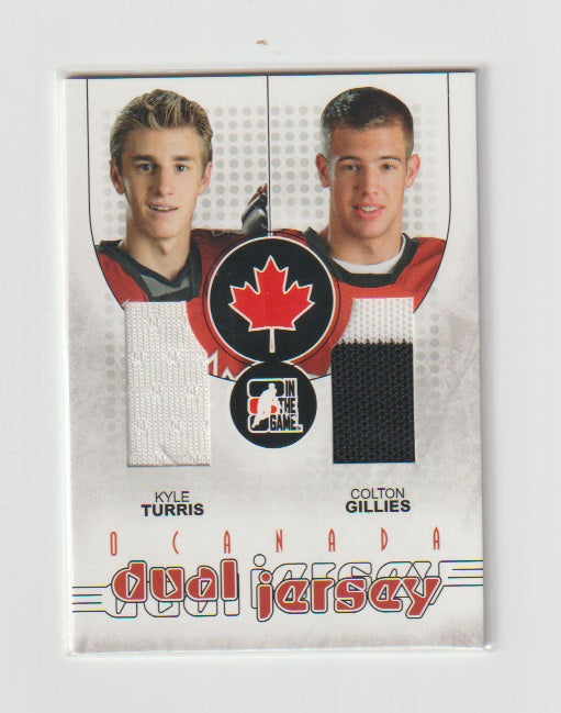 2007-08 ITG O Canada  Dual Jersey #DJ-06 Kyle Turris & Colton Gillies