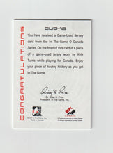 Load image into Gallery viewer, 2007-08 ITG O Canada Jersey #GUJ-12 Kyle Turris
