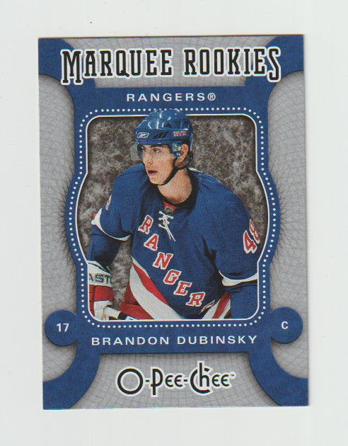2007-08 O-Pee-Chee Marquee Rookies #573 Brandon Dubinsky