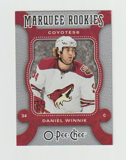 2007-08 O-Pee-Chee Marquee Rookies #586 Daniel Winnik