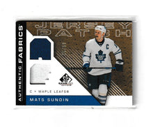 Load image into Gallery viewer, 2007-08 SP Game Used Authentic Fabrics Patches #AF-SU Mats Sundin
