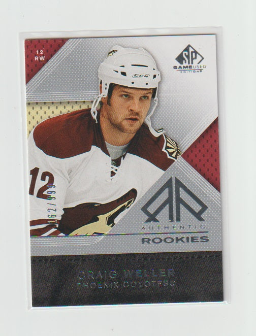 2007-08 SP Game Used Authentic Rookies #113 Craig Weller