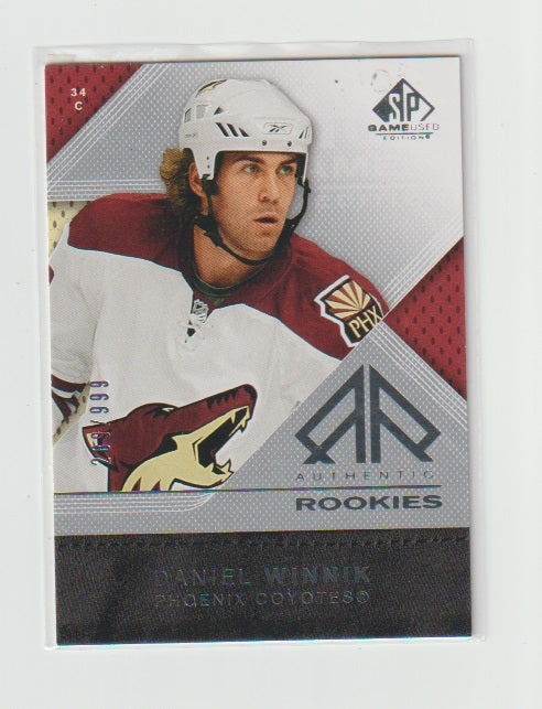2007-08 SP Game Used Authentic Rookies #114 Daniel Winnik
