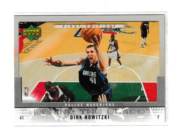 2007-08 Upper Deck First Edition Behind The Glass #BG-DN Dirk Nowitzki