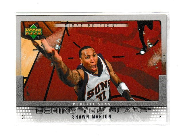 2007-08 Upper Deck First Edition Behind The Glass #BG-MA Shawn Marion