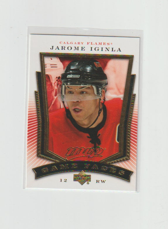 2007-08 Upper Deck MVP Game Faces #GF3 Jarome Iginla