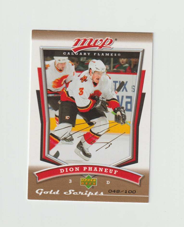 2007-08 Upper Deck Gold Script #116 Dion Phaneuf