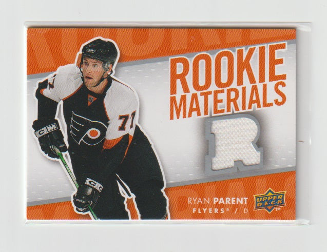 2007-08 Upper Deck Rookie Materials #RM-RP Ryan Parent