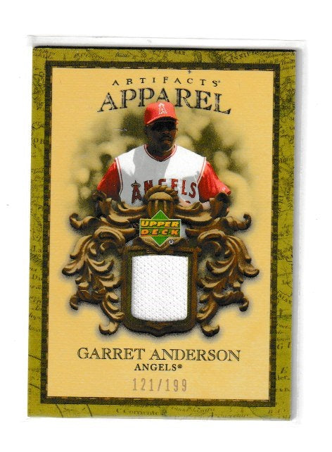 2007 Artifacts MLB Apparel #MLB-GA Garrett Anderson